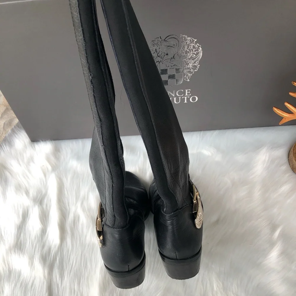 VINCE Camuto Black Booca Riding Boots Size 7